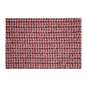 ผ้าทวีดแฟนซีคุณภาพพรีเมียม ผลิตในเกาหลี สีแดงอมชมพูเข้ม ผ้าตาข่ายเมทัลลิกเนื้อสัมผัสแฟนซี รับผลิตแบบ OEM และ ODM ผ้าทอสั่งทำพิเศษ - Product Image 1