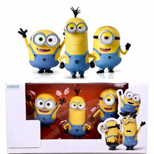 Jouets de la série Little Yellow Man, poupée mignonne lavée à la main, peluche courte, 31 cm-50 cm, boîte cadeau, cadeau d'anniversaire, faible MOQ, ornements - Product Image 3