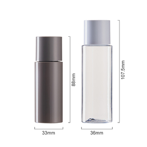 Bouteille de toner en PET cylindrique de 50 ml et 80 ml avec bouchon à vis, conteneur en plastique pour eau pour le visage, essence, démaquillant, emballage cosmétique - Product Image 6