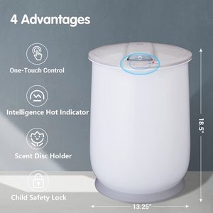 Calentador de toallas de baño, cubo con pantalla LED, temporizador de retardo de 24H, calentador para toallas de gran tamaño, albornoz y mantas, calentador de toallas de 25L - Product Image 2