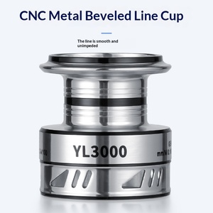 Moulinet spinning en métal YL1000-12000 avec corps entièrement métallique et poignée CNC, capacité <span class=keywords><strong>de</strong></span> frein maximale <span class=keywords><strong>de</strong></span> 16 kg, pour eau salée et eau douce, pour la pêche au bar et à la carpe - Product Image 4