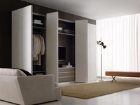 2024 nouveau design chambre vestiaire porte coulissante armoire pliante