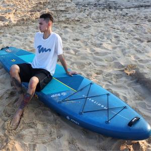 Planche à pagaie <span class=keywords><strong>gonflable</strong></span> E-SUP à double couche de <span class=keywords><strong>11</strong></span> <span class=keywords><strong>pieds</strong></span>, conception à double couche, résiste aux vagues océaniques - Product Image 1