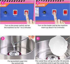 Máquina Comercial Eléctrica <span class=keywords><strong>de</strong></span> Algodón <span class=keywords><strong>de</strong></span> Azúcar con Flores <span class=keywords><strong>de</strong></span> Alta Calidad en Venta 110V 220V 50Hz 60Hz - Product Image 6