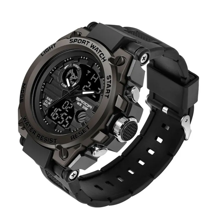 Sanda watch 739 Sport Brand Electronic Digital Men Wristwatches Style Waterproof Swim Male 2021 digital watch