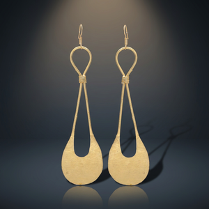 Pendientes de Latón Hechos a Mano JAIPUR GEMS JEWELRY, Estilo Neo-Gótico Femenino, Pendientes Boho Unisex de Moda - Product Image 3