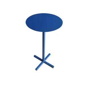 זול סלון ריהוט מגש קטן עגול שולחן מודרני מתכת שחור מתקפל עגול קפה שולחן צד שולחן