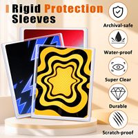 Protège-cartes rigides en plastique 35PT pour cartes à collectionner MTG, Pokémon, jeux de baseball, sports – 100 protège-cartes PVC Jumbo
