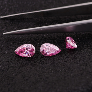 Pietre Sciolte di Moissanite Rosa a Forma di Goccia e a Forma di Pera, Create in Laboratorio a Wuzhou, Vendita all'Ingrosso - Product Image 3
