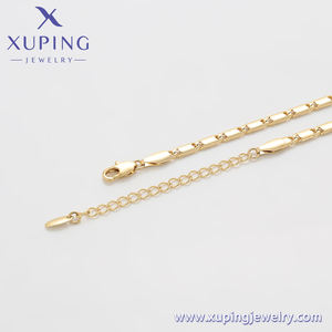 X000869204 XUPING joyería moda Simple 14K Color oro collar minimalista joyería Charles <span class=keywords><strong>De</strong></span> Gaulle cadena - Product Image 4