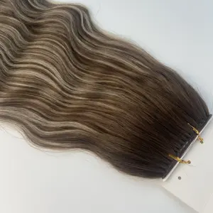 Offre Spéciale vendeurs de cheveux en gros ligne extension de cheveux fait à la main plume 1 pièce cheveux brésiliens 7-15 jours