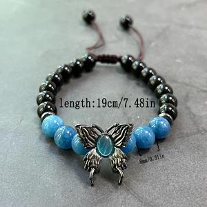 Bracelet en pierre naturelle avec perles de verre colorées, énergie féminine, potentiel de marketing viral très élevé, support après-vente - Product Image 3