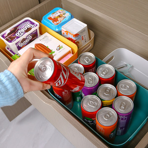 Rectangular PP Storage Box Food Grade Desktop Organizer Solid Color No Lid Multi Use Storage Bin - Product Image 4