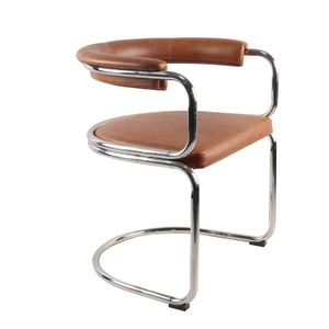 Sedia <span class=keywords><strong>da</strong></span> <span class=keywords><strong>Pranzo</strong></span> Moderna in Acciaio Inox Dorato e <span class=keywords><strong>Ecopelle</strong></span> di Alta Qualità per Casa, Hotel, Matrimoni e Ristoranti - Product Image 1