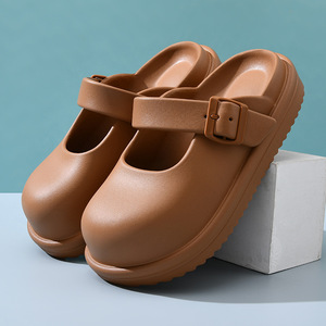 EVA Injection Platform Sandals Thick Sole Closed Toe Mary Jane Summer <b>Beach</b> <b>Shoes</b> - Product Image 3