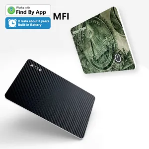 Teléfono de tarjeta inteligente de crédito MFI encontrar por dispositivo Android App Mini GPS Tracker localizador etiqueta Billetera <span class=keywords><strong>Buscador</strong></span> de billetera - Product Image 1