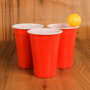 Tazze monouso in plastica a doppio colore per <span class=keywords><strong>la</strong></span> <span class=keywords><strong>cena</strong></span> della festa Set di giochi da ping pong giochi tazze da gioco da ping pong a colori per feste di vendita calde - Product Image 5