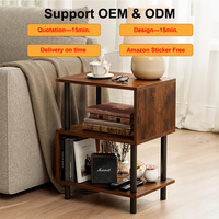 Table de chevet nordique facile à assembler, table d'appoint portable minimaliste pour canapé, idéale pour petits espaces, balcon et décoration intérieure