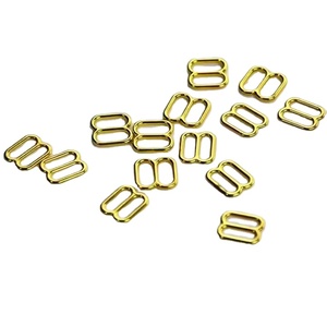 Sujetador de plástico de 10mm a la moda, correas de aleación con hebilla, anillo, gancho deslizante, Clip de lencería para sujetador, ropa interior, traje de baño, Metal recubierto de Bikini - Product Image 1