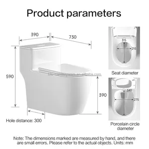 BTO High Quality Bathroom Closestool Siphon Ceramic WC Inodoro S-trap 1 Piece Toilet