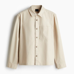 <span class=keywords><strong>Surchemise</strong></span> en sergé tricoté 100% coton pour hommes personnalisée Regular-Fit respirant anti-rides écologique style décontracté brodé - Product Image 1