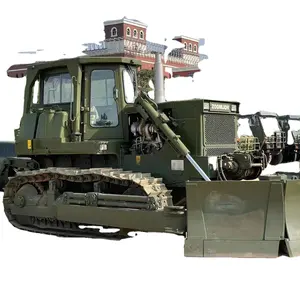 Army retired pure new second-hand mountain push Zhonglian 220 bulldozer with loose soil