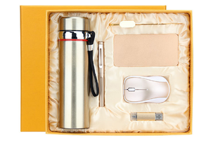 Set Regalo per <span class=keywords><strong>Ufficio</strong></span> per Donne e Uomini Bottiglia d'Acqua Promozionale con Display della Temperatura+Power Bank+Penna+Chiavette USB - Product Image 2