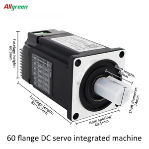DC24/48V6/10/12/15A3000RPM พัลส์/RS485/CANopen 0.637/1.27/1.91N.m 200/400/600W ตัวควบคุมมอเตอร์เซอร์โวแบบรวมในตัว - Product Image 3