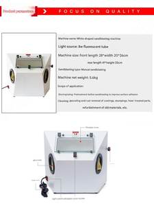 Mini Dry <b>Sandblaster</b> Machine Jewelry Deburring Polishing Machines Metal Construction Sandblasting Equipment - Product Image 6