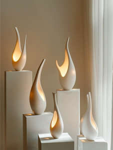 Lampadaire Moderne Torsadé Imprimé en 3D, Résine Blanche Froide, LED, Commande Tactile, Hauteur Réglable, Design Contemporain, IRC 90 Ra 90, Grand Modèle - Product Image 4