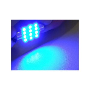 C5W T11ตอปิโด12V ไฟ LED 37มม. สีฟ้าไฟป้ายทะเบียนและไฟอ่านหนังสือ5W สำหรับไฟท้ายรถยนต์