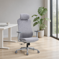 Chaise de bureau ergonomique professionnelle avec dossier solide, appui-tête réglable, accoudoirs 3D pour la maison, le bureau, l'école, la chambre