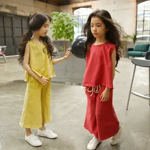 어린이 의류 핫 세일 패션 의류 여름 한국어 무료 십대 의류 소녀 십대 소녀 옷