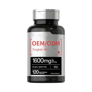 Private Label Oem Odm Organic Vegan Bulk Natural Extract Root Bulk Red Extract Tongkat Ali Capsules Healthcare Supplements