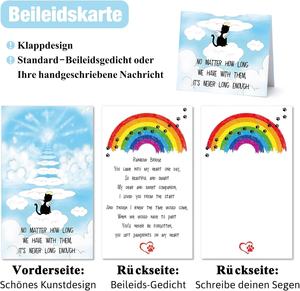 HENTOL <strong>Cat</strong> <strong>Urn</strong> with Angel Wings Made of Resin Engraving Your Pet's Name Date &amp; Quote - Product Image 4