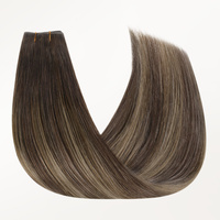 Extensions de cheveux humains de luxe en trame, texture douce, minimal de perte, trame Genius Butterfly, noir de jais, 100% cheveux humains véritables
