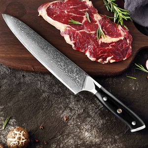 Xyj — ensemble de couteaux de cuisine damas, avec manche noir G10, Chef Santoku, tranchage du pain, Kiritsuke Nakiri, désosser le Steak, vente en gros - Product Image 6