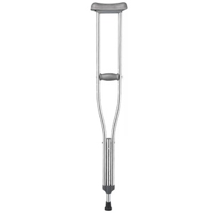 Béquille en acier inoxydable avec ressort amortisseur, support axillaire confortable et réglable en hauteur pour la rééducation thérapeutique - Product Image 2