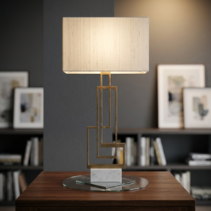 Lámpara de Mesa Moderna Minimalista de Aluminio con Pantalla Redonda de Lino Blanco Hueso, LED Blanco Cálido de 3500K, Ecológica y Cuidadora de la Vista, para Dormitorio - Product Image 4