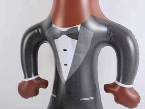 Modello Gonfiabile in PVC Senza Volto, 26 Pollici, Popolare per Regali di Halloween, Natale, Feste di Compleanno, Decorazione Fai-da-Te, Durevole, a Forma di Gentiluomo - Product Image 5