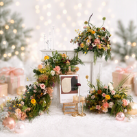 Boules de fleurs métalliques rustiques et élégantes pour centres de table de mariage, décorations de table pour événements, fêtes et anniversaires