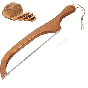 Cuchillo para Pan de Madera, Cuchillo Ovalado para Pan de Masa Madre Hecho a Mano, Cuchillo para Marcar Masa de Pan con Mango de Madera, Cuchilla para Pan - Product Image 4
