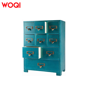 WOQI Wood <strong>Apothecary</strong> <strong>Cabinet</strong> With Drawers,Desk Drawer Organizer,Home Office &amp; Tea &amp; Dresser Bedroom Organization and Storage - Product Image 3
