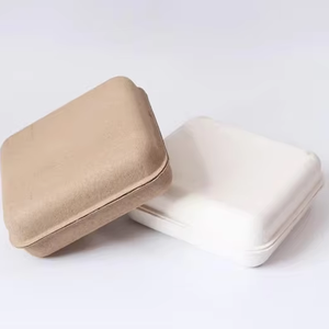 Boîte en papier moulé à clapet de stockage de collier d'anneau de bonbons simple biodégradable respectueux de l'environnement vente en gros - Product Image 1