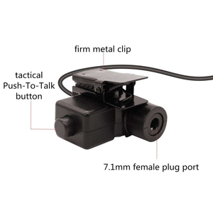 Adaptateur de casque d'intercom tactique U94, adaptateur de bouton émetteur PTT adapté pour <span class=keywords><strong>Kenwood</strong></span> Icom Yaesu Midland - Product Image 5
