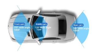 <span class=keywords><strong>1080</strong></span> phía trước và phía sau xem máy ảnh cho xe 3 ống kính <span class=keywords><strong>Dash</strong></span> cam cho xe ô tô DVR Wifi Video Recorder bãi đậu xe màn hình xe assecories - Product Image 6