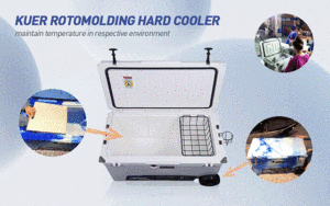 110QT تستخدم الأسماك صندوق ملون سعة كبيرة في الهواء الطلق الجليد مربع برودة مع عجلة - Product Image 5