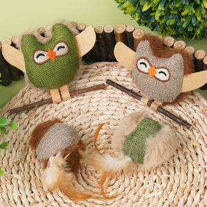 Fabricant Vente en gros Boule de plumes Cataire Chat Jouets en peluche avec Silvervine - Product Image 3