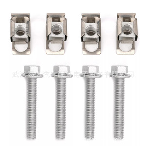 Jeu de boulons de collecteur d'échappement Jeep Wrangler 6036734AA en acier pour remplacement et réparation - Product Image 1