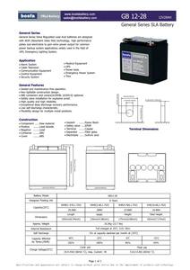 Batería de ácido de plomo sin necesidad de mantenimiento de la batería 12V <span class=keywords><strong>Agm</strong></span> de la batería 12V 28ah para el sistema de seguridad - Product Image 3
